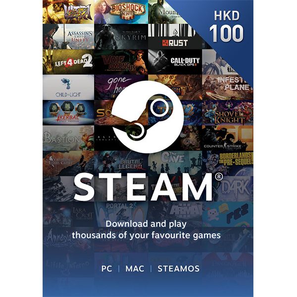 Steam預付卡hkd 100元 00fun商城香港人既遊戲店