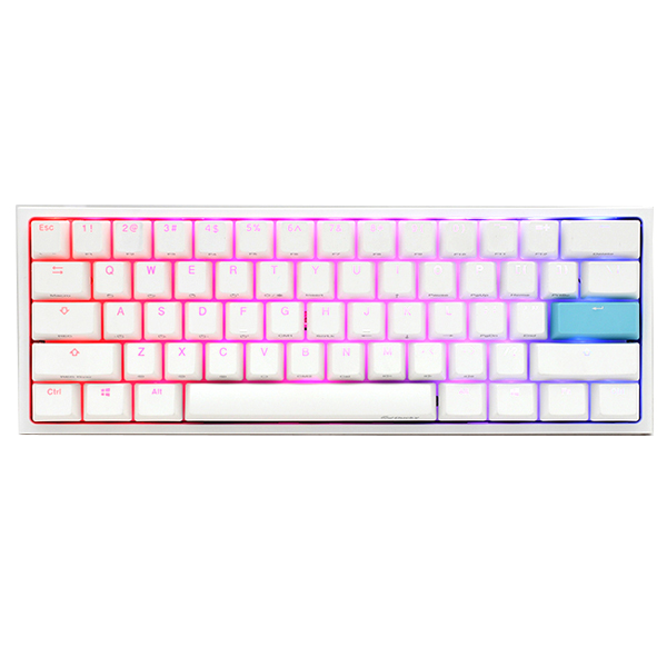 Ducky One 2 Mini V2 白色版RGB 機械式鍵盤(銀軸英文) - 2000Fun商城 