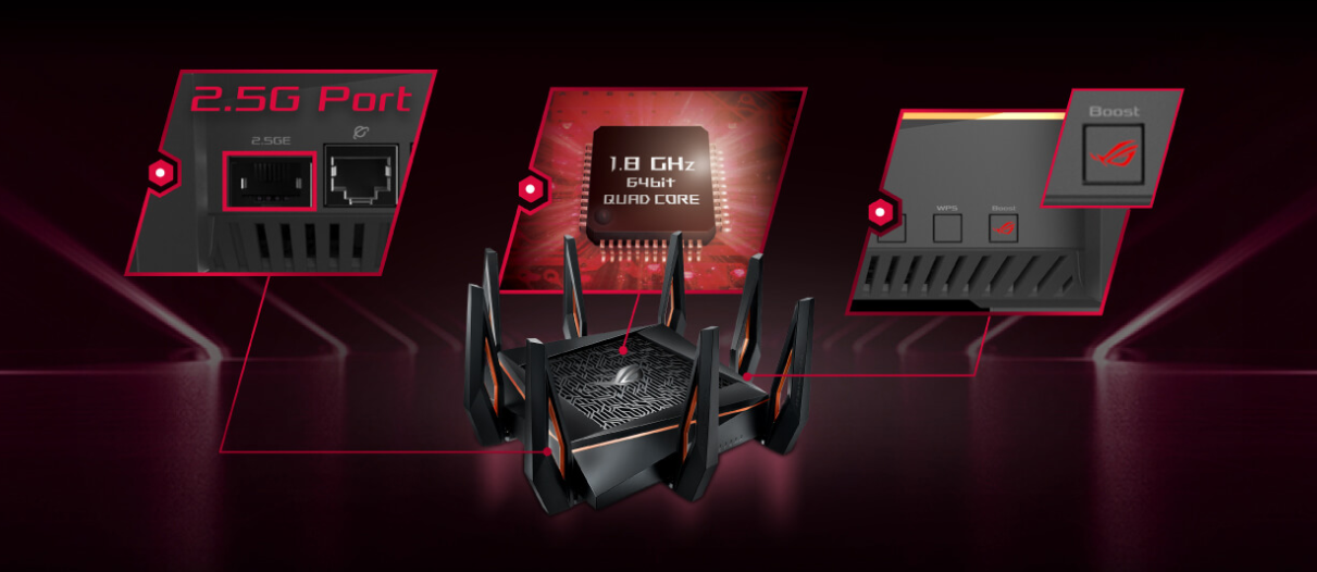 ASUS ROG Rapture GT-AX11000 三頻無線Router - 2000Fun商城香港人既遊戲店