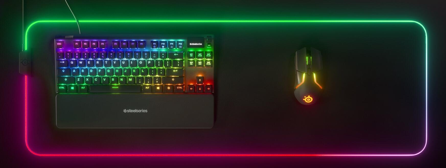 SteelSeries Apex 7 TKL 電競遊戲鍵盤(QX2 線性機械式RGB按鍵紅軸英文 