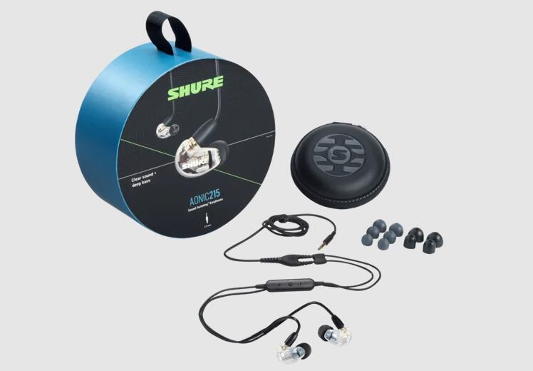 Shure AONIC 215 UNI 入耳式耳機(透明) - 2000Fun商城香港人既遊戲店