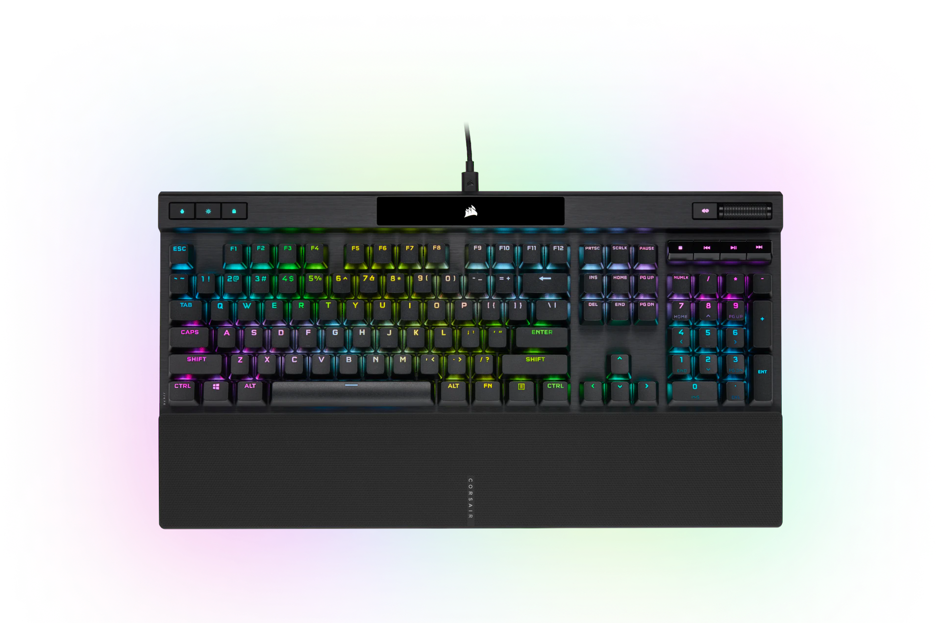 Corsair K70 PRO RGB PBT雙色成形機械式遊戲鍵盤(黑色) (Cherry 